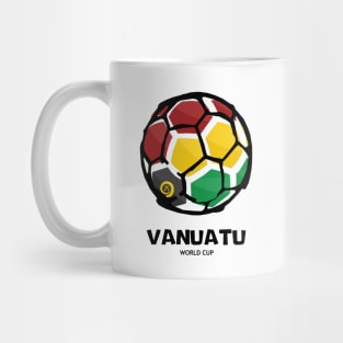 Vanuatu Football Country Flag Mug